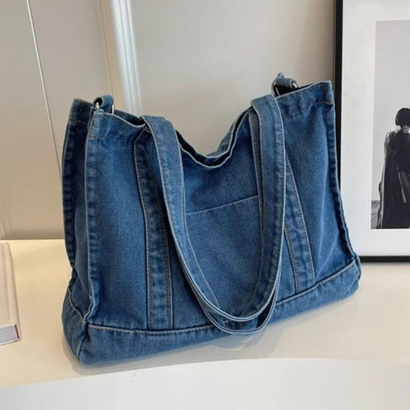 Bolsa Jeans Feminina de Ombro com alça Trasnversal Langres