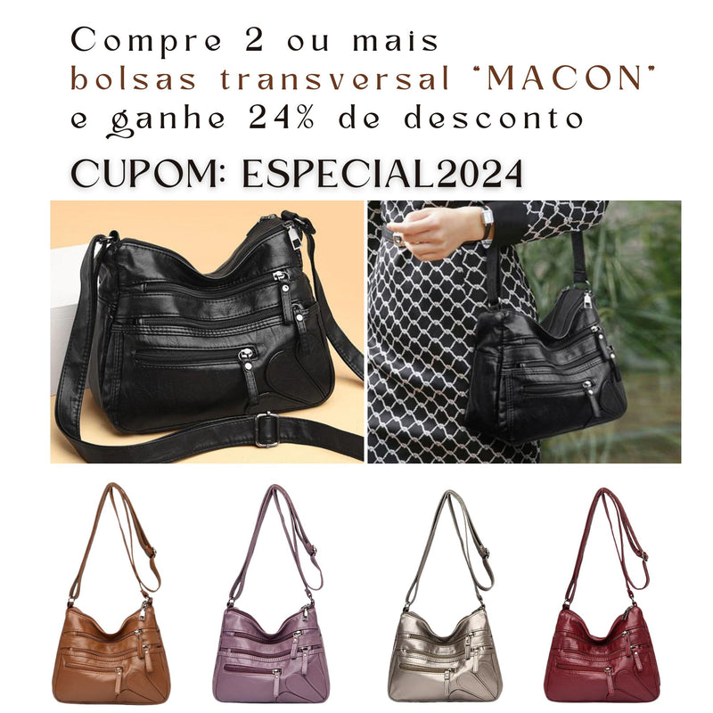 Bolsa Transversal Mâcon - Preto