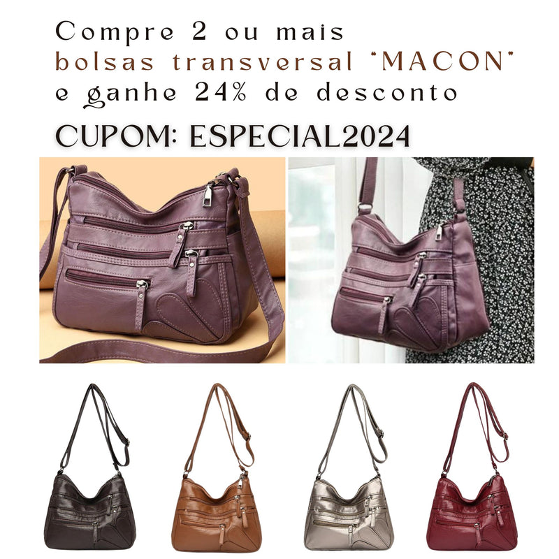 Bolsa Transversal Mâcon - Roxo